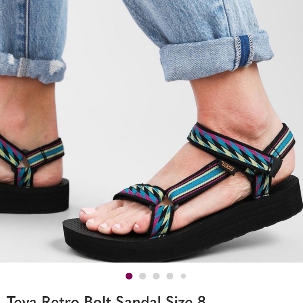 Teva sandals Womens Size 11 EUC  Multicolor/ Black Comfort